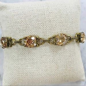 Sorrelli Light Colorado Linked Crystal Bracelet